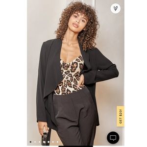 Lulus Black Belted Blazer